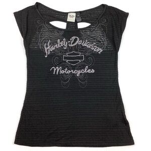 Harley-Davidson Motor Clothes Short Sleeve Shirt with Stud Detail